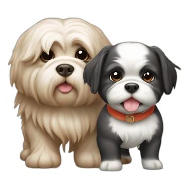 Shih tsu et cochon d’inde sticker