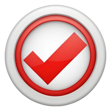 Black circle with a check mark on it sticker