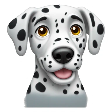 Dalmation dog with gray spots sticker