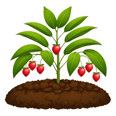 fruit plant garden bed sticker
