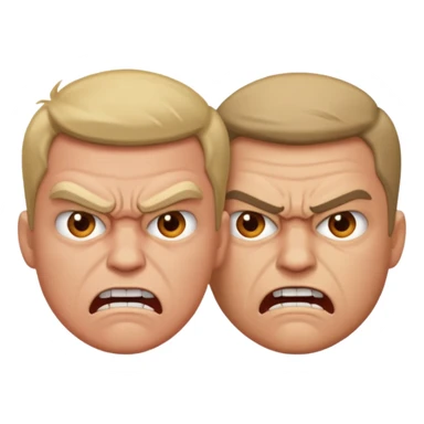 two men arguing sticker