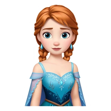 Anna from Frozen Disney character sticker