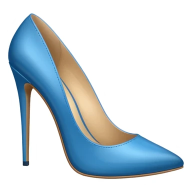 blue high-heeled shoes sticker