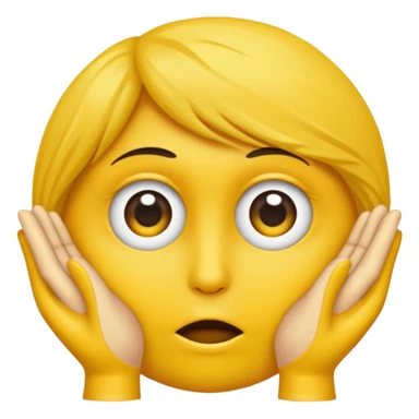 Visage jaune qui se frotte les mains avec un regard vicieux sticker