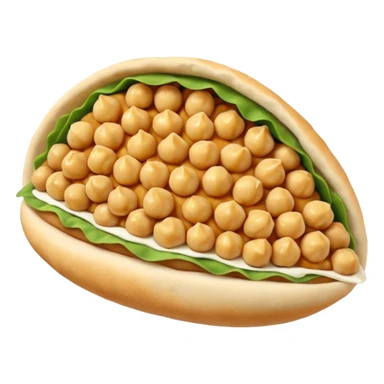 chickpeas pita sticker