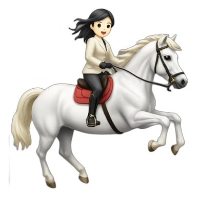 white-hourse-with-jumping-compelition-rider—japanese-girl sticker