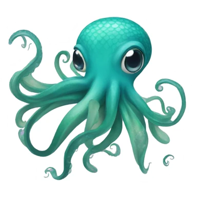 a squid mermaid sticker