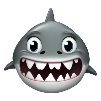 A shark suffering  sticker