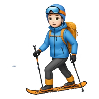 Snowshoeing sticker