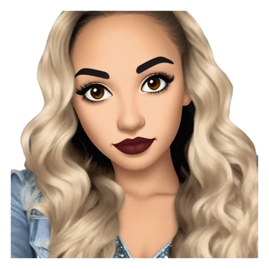 Maddy Perez euphoria show teenager: warm brown eyes, bold black sharp eyeliner, dark arched brows, full nude-berry lips, light skin, high cheekbones, sleek dark brown long hair in waves/ponytail, sparkly rhinestones on her eyelids 

 sticker