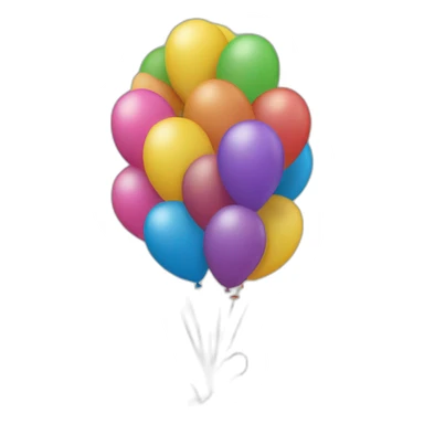 balloon-shaped-like-number-3 colored sticker
