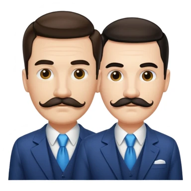 Hitler and mussolini sticker