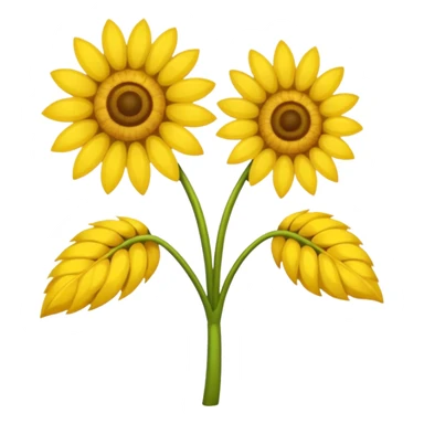 Chupeta amarela com um girassol  sticker