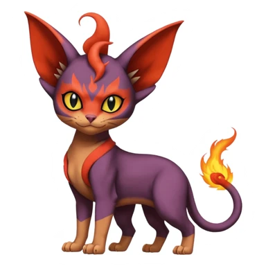 Noivern-Sphynx-Noibat-Torracat-Litten-fusion sticker