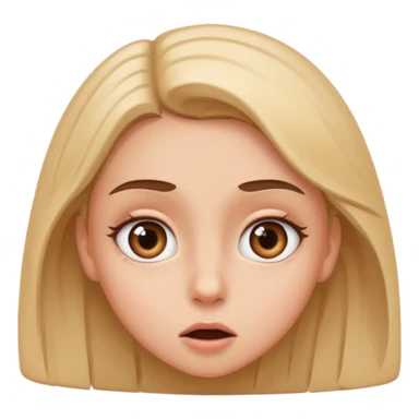 Girl amazed at what she sees sticker