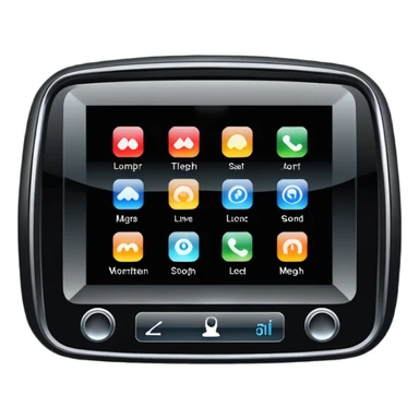 car audio, a car touchscreen display sticker