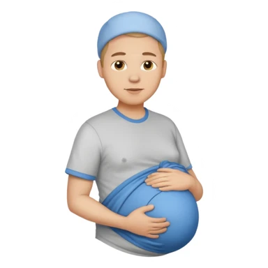 male pregnant\ sticker