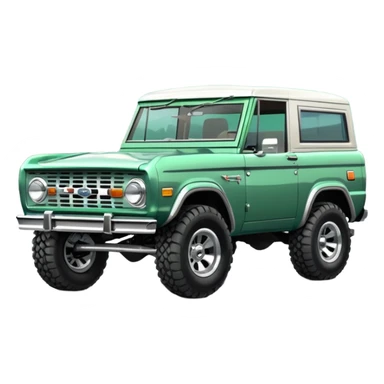 lunar green classic ford bronco sticker