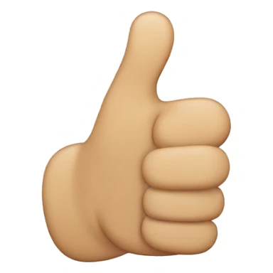 emoji thumbs up with six fingers sticker