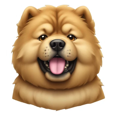 chow chow dog holding blunt  sticker