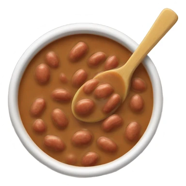 a spoonful of pinto bean soup sticker