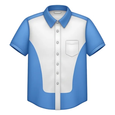 white collared shirt short sleeves sticker