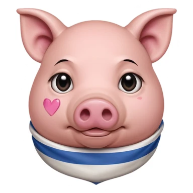 israeli pig with israel flags everywhere crying sticker