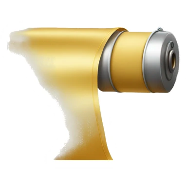 SHINY GOLDEN ROLL OF FABRIC ON TUBE WITH LOCATION PIN  sticker