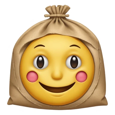 smiley with bags under eyes sticker