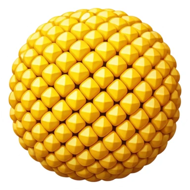 Corn in the shape of a ball sticker