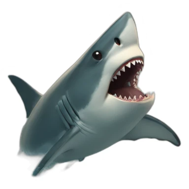 Shark attack sticker