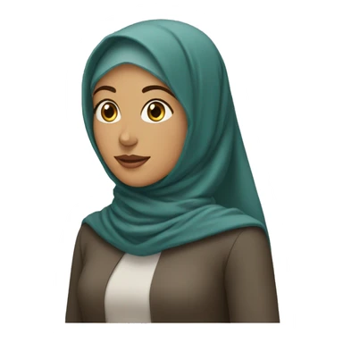Femme qui porte hijab avec son mari  sticker