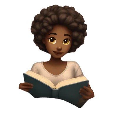 girl reading book in bed aesthetic  sticker