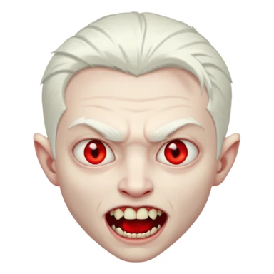 Boy albino vampire sticker