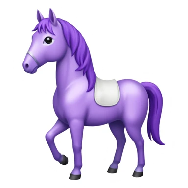 Purple horse wearing white t-shirt

 sticker