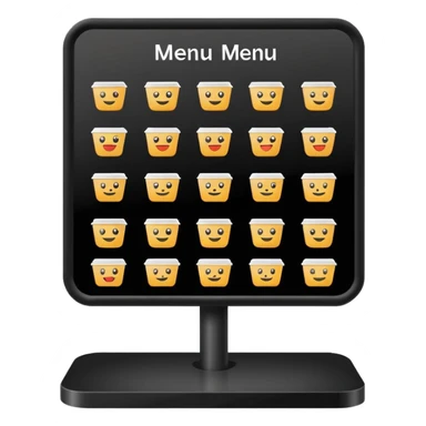 digital menu board sticker