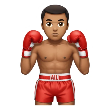 Mohammed Ali boxer , with the trunks shaeem on it sticker