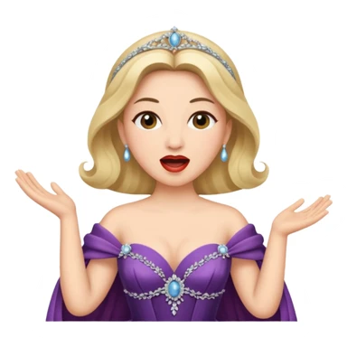 opera singer singing sticker