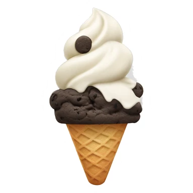 Cookies and cream ice cream  sticker