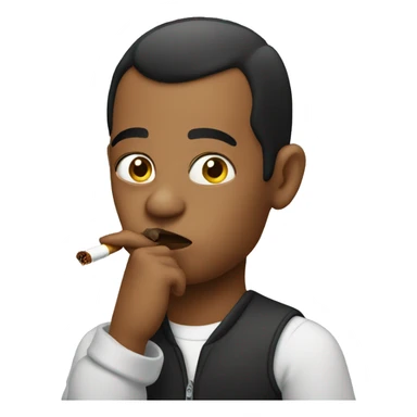 Baddie smoking  sticker