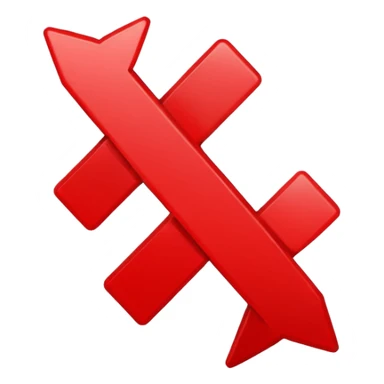 phone texting red X symbol sticker