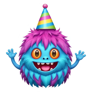 monito tierno y fiestero sticker