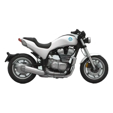 Un moto en robot sticker