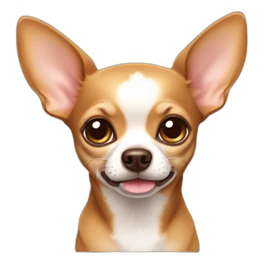 Chihuahua dog Brown color sticker