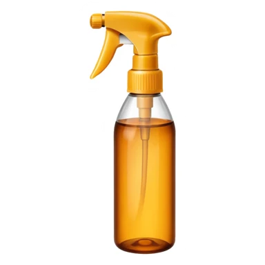 Fine mist amber spray bottle sticker