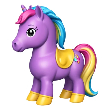  My Little Pony style vinyl fat horse toy figure  sticker