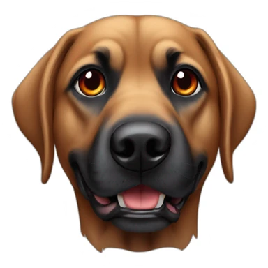 Chien noir au yeux rouge sticker