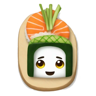 vegetarian sushi sticker