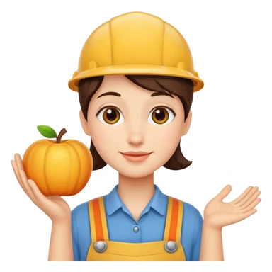 Friendly helper, one person sticker