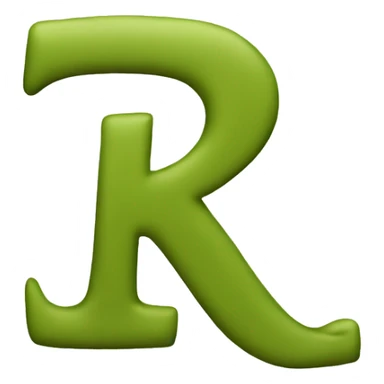 Letter R sticker